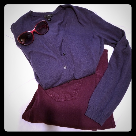 Ann Taylor Sweaters - Ann Taylor navy cardigan